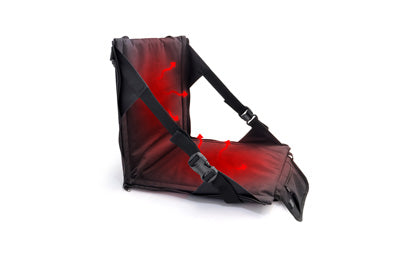 Origin Outdoors kompaktno ogrevano sedadlo, črno
