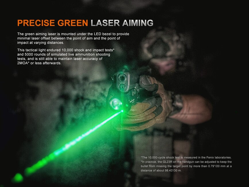 Fenix GL23R taktično lasersko svetilko za orožje