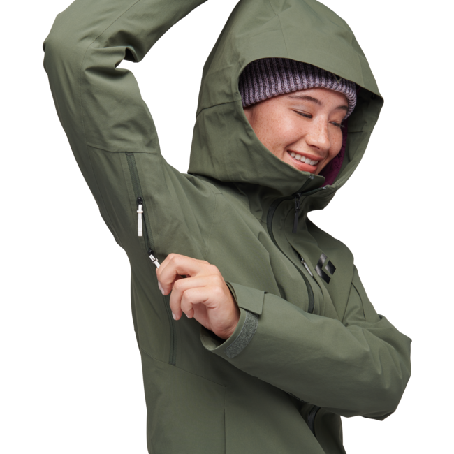 Black Diamond Recon Insulated Shell neprepustna jakna ženski, tundra