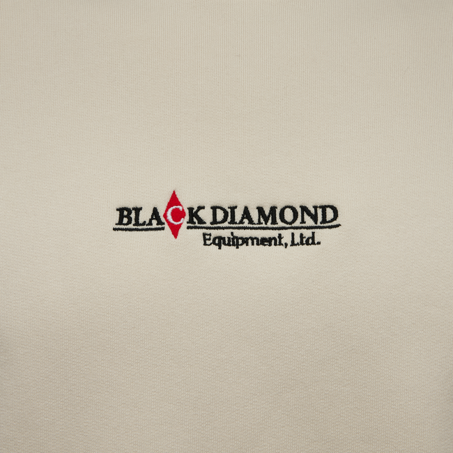 Black Diamond Heritage Wordmark pulover moški, off white