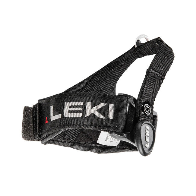 LEKI Bold S Ski Poles, Dark Anthracite-Bright Red-White