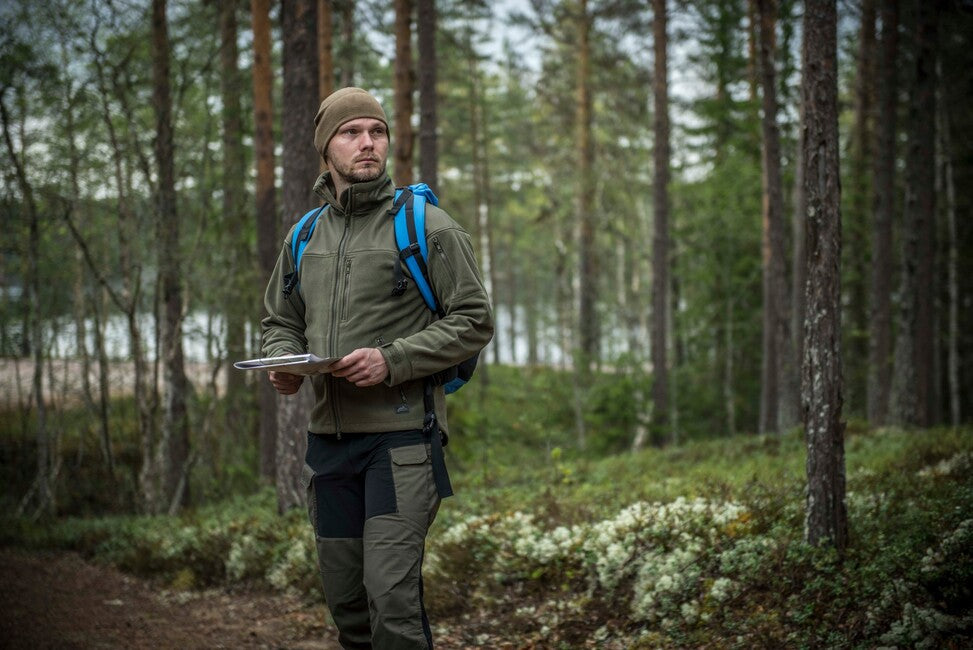 Helikon-Tex Classic Army ojačana flisasta softshell jakna, olivno zelena