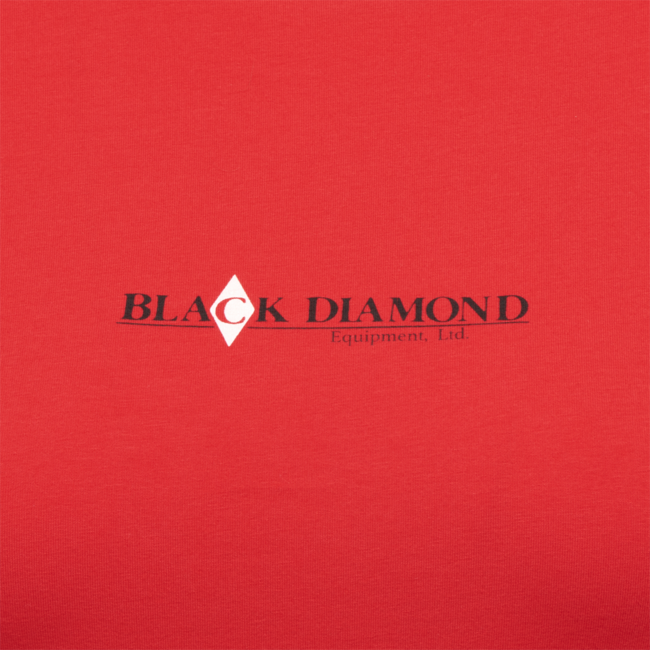 Black Diamond Heritage Wordmark majica ženski s krajšim rokavom, korajna rdeča