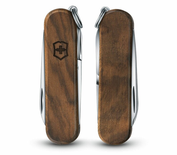 Victorinox Classic SD večnamenski nož Wood 58 mm, oreševo les, 5 funkcij