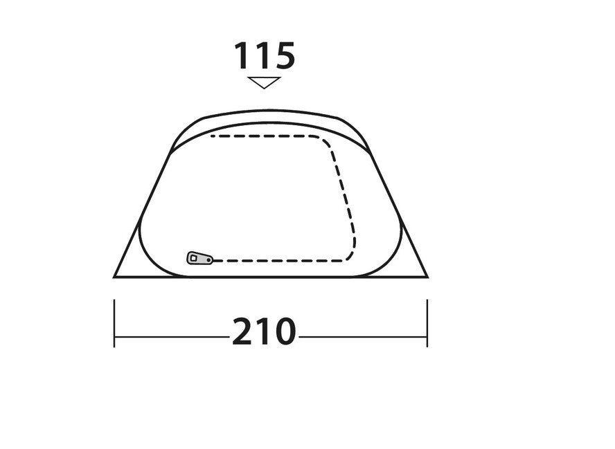 Easy Camp Flameball 300 EasyCamp Pop-Up-Tent, 3 osebe