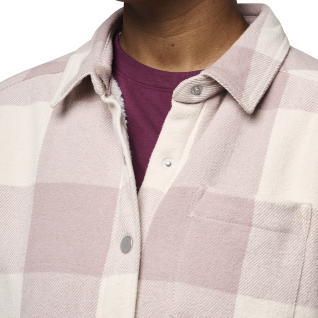 Black Diamond Project Lined Flannel flanelna srajca ženski, pale mauve-off white plaid