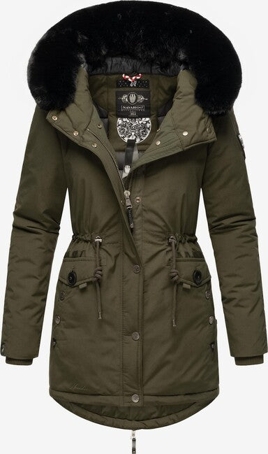 Navahoo Sweety Deluxe parka zimska ženski, temno olivno zelena