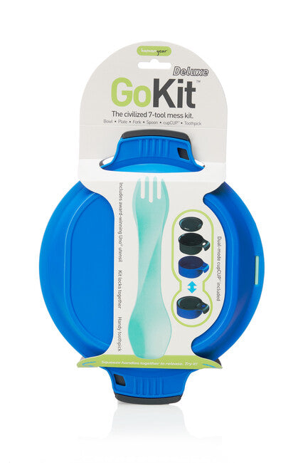 Humangear GoKit Deluxe komplet za prehrano, oglje-modra