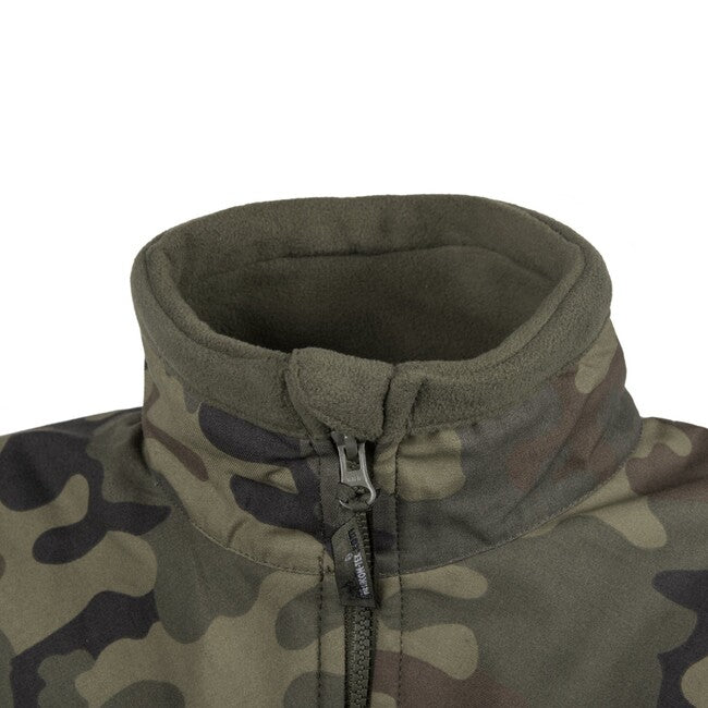 Helikon-Tex Infantry Fleece Jacket, Black Woodland, 330g/m2