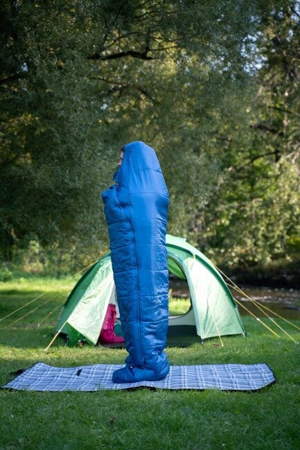 HUSKY Synthetic Three-Season Extended Sleeping Bag -10°C, Navy Blue