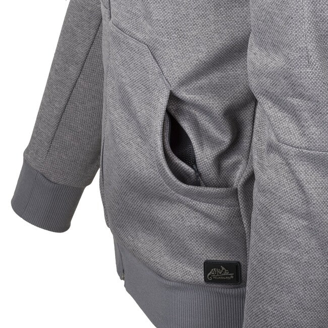 Helikon-Tex Urban Tactical Hoodie Full Zip, Melange Black-Grey