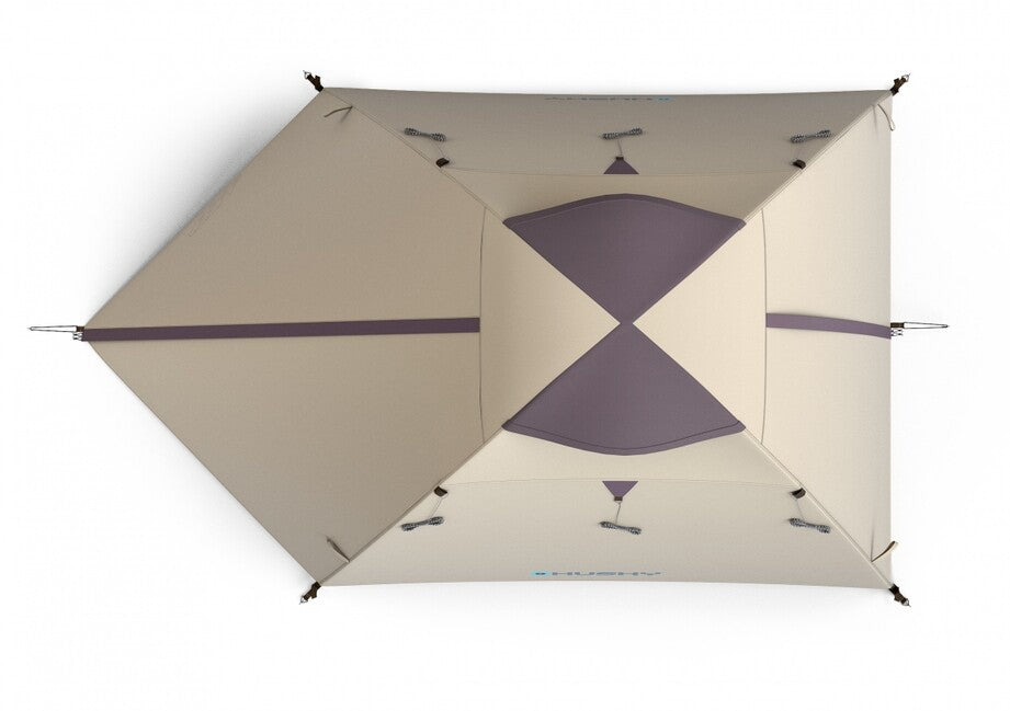 Husky Bird 3 Plus ultralight expedition tent for 3 persons, Black Coating light brown