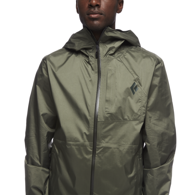 Black Diamond Treeline Rain Shell nepremočljiva jakna moški, tundra