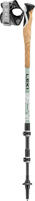 LEKI Cross Trail Carbon trekingove palice, bela-envy zelena-črna, 100 - 135 cm