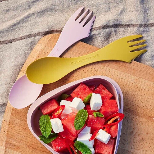 LIGHT MY FIRE Multifunctional Spork Medium, Cream
