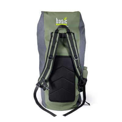 BasicNature vodoodporna torba 90 L, sivozelen