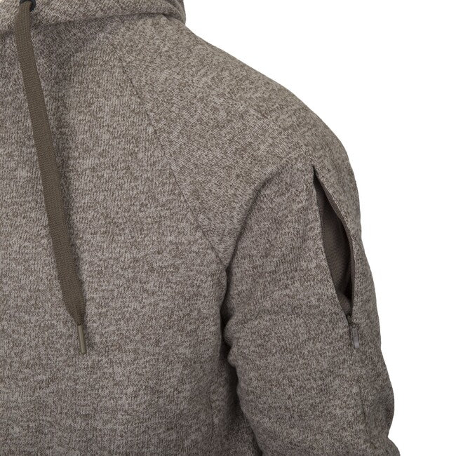 Helikon-Tex Covert pulover s kapuco (FullZip), modra melanž