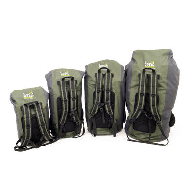 BasicNature Waterproof Bag 140L, Grey-Green