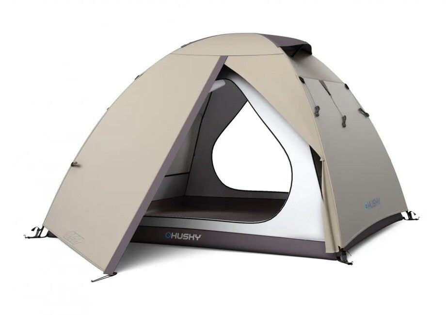 Husky Bird 3 Plus ultralight expedition tent for 3 persons, Black Coating light brown