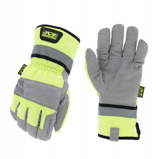 Mechanix ColdWork Gauntlet usnjene rokavice Hi-Viz, rumena