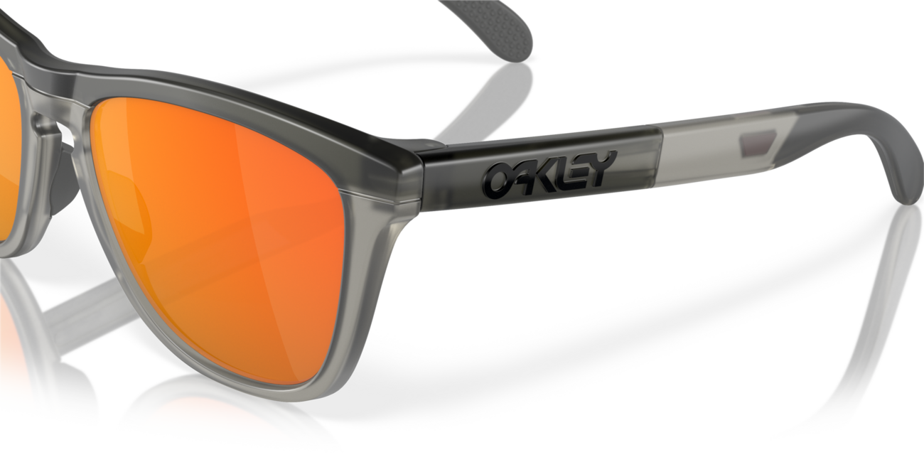 Oakley FROGSKINS RANGE Sunglasses, Matte Grey Smoke/Grey Ink Frame, Prizm Ruby Lenses, 55