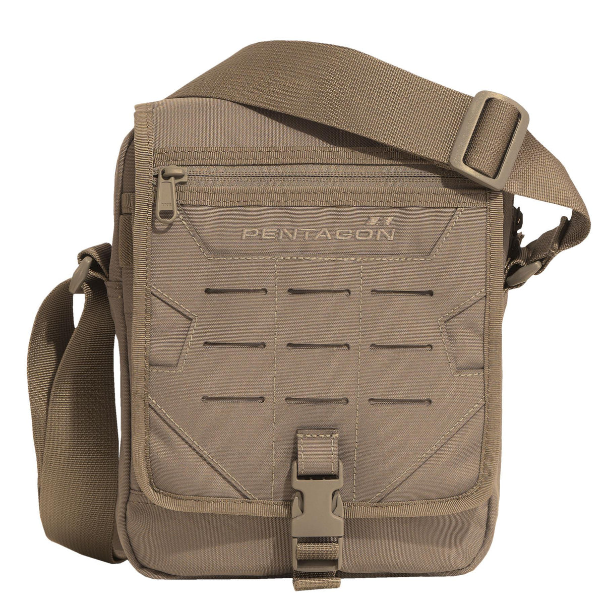 Pentagon Messenger Shoulder Bag, Coyote