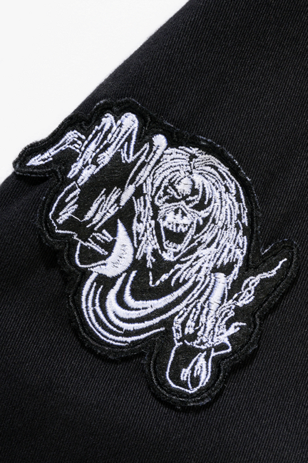 Brandit Iron Maiden Eddy srajca z dolgimi rokavi Vintage, črna