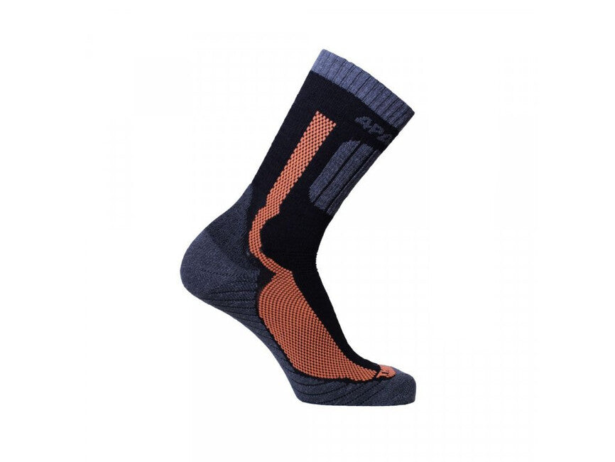 SherpaX ApasoX ponožky hrubé, čierne
