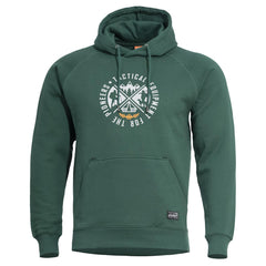 Pentagon Phaeton Hood ανδρικό φούτερ με κουκούλα "Pioneers", SpringBok Green
