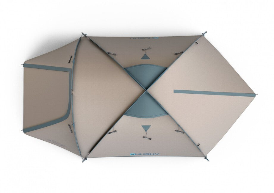 Husky Bizon 3 Classic family tent for 3 persons, light grey