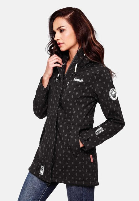 Marikoo ZIMTZICKE P softshell jakna s kapuco ženski zimska