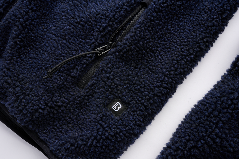 Brandit Worker softshell jakna s kapuco Teddyfleece, mornarsko modra