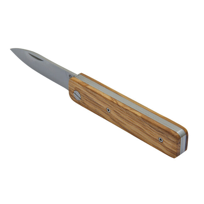 Baladeo ECO331 Papagayo žepni nož, rezilo 7,5 cm, jeklo 420, ročaj olivno les