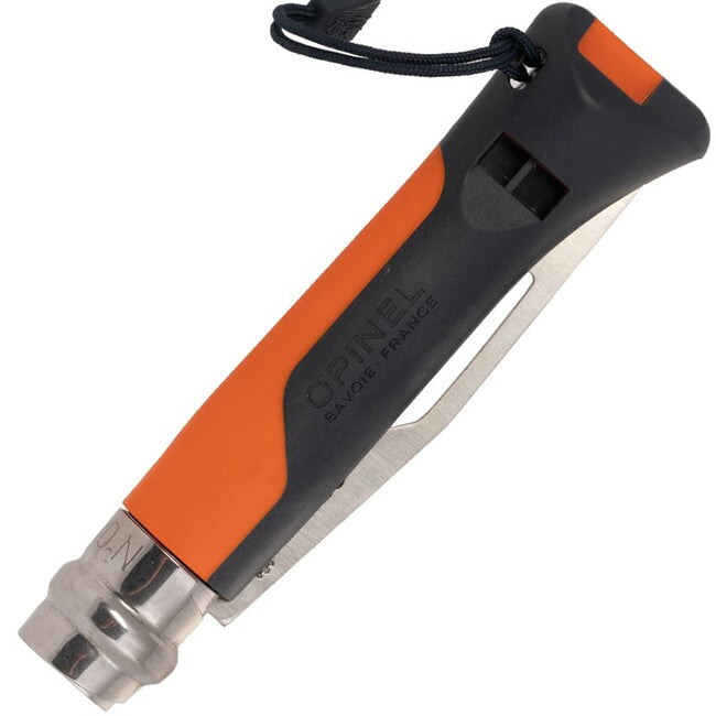Opinel VRI N°08 Inox Outdoor Folding Knife, Orange
