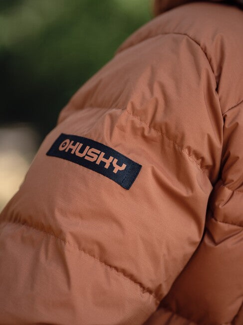 HUSKY Durra ανδρικό πουπουλένιο μπουφάν, καφέ/khaki
