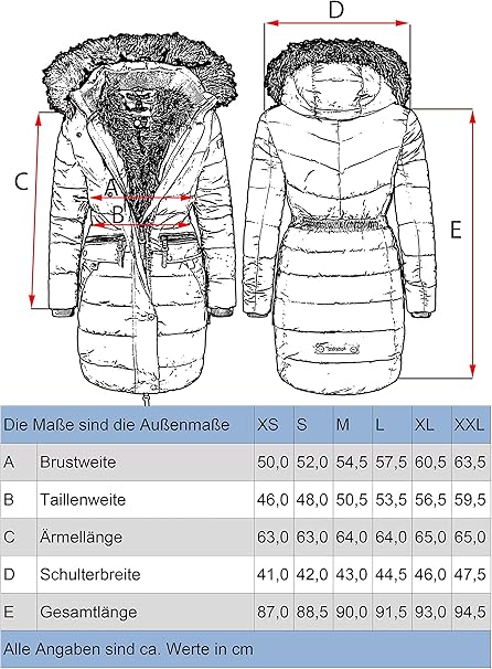 Navahoo Women's Winter Parka Paula with Hood