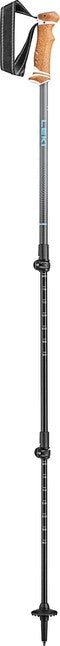 LEKI Lhasa Trekking Poles, Silver Grey-Dark Anthracite-Mint, 90-125 cm