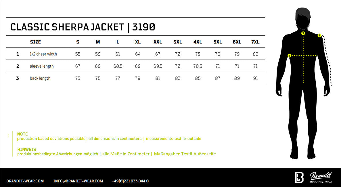 Brandit Classic Sherpa Jacket, Olive-Black