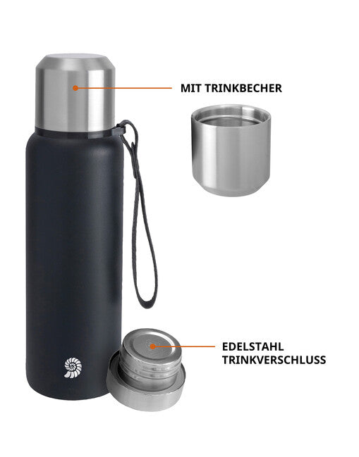 Origin Outdoors PureSteel vakuumska termoska 0,75 l, črna