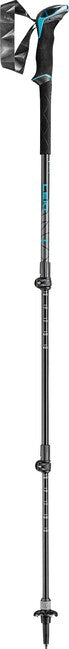 LEKI Makalu Lite AS Trekking Poles, Black-Dark Anthracite-Petrol, 100-135 cm