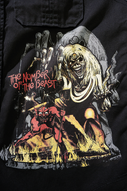Brandit Iron Maiden NOTB vintage majica brez rokavov, črna