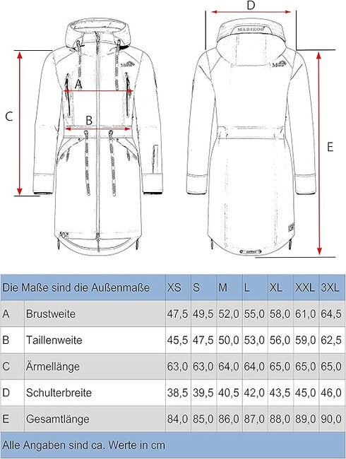 Marikoo Racquelle Softshell Μπουφάν γυναικείο με Κουκούλα, navy