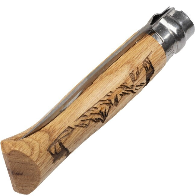Opinel VRI N°08 Inox preklopni nož s motivom gamsa Animalia 2019