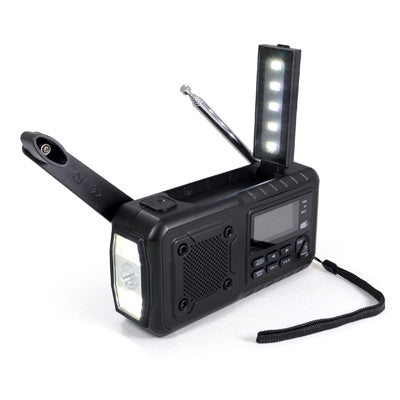Origin Outdoors Crank Multi večnamenski radio DAB+ 4000 mAh, črn