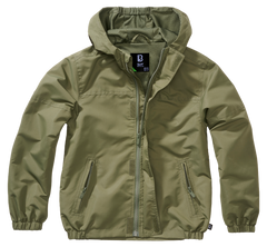 Brandit Summer Frontzip Windbreaker otroška jakna, oljčna