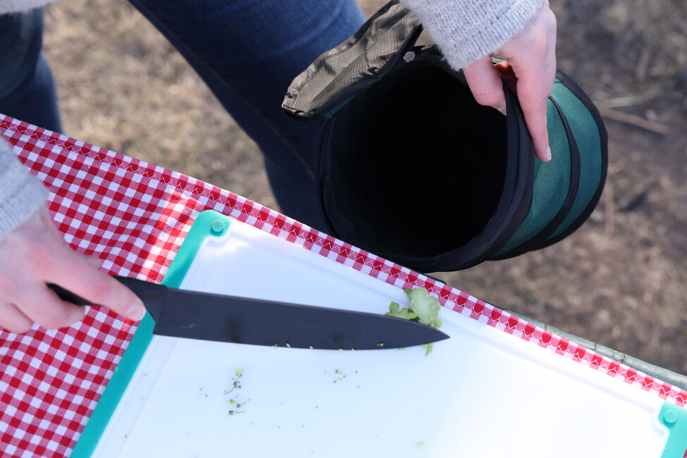 Coghlans Pop-Up Stuffbag kampinški smetnjak mini košara, 3, litrski, temno zelen