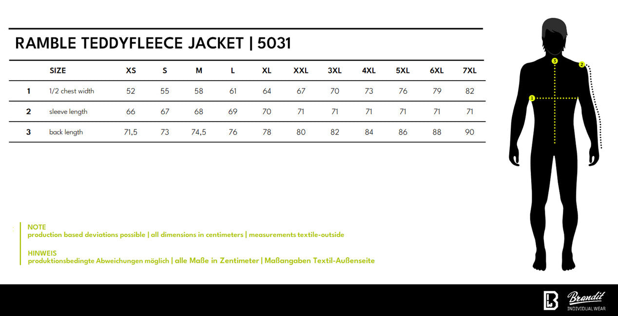 Brandit Ramble moška flisasta jakna Teddyfleece, črna