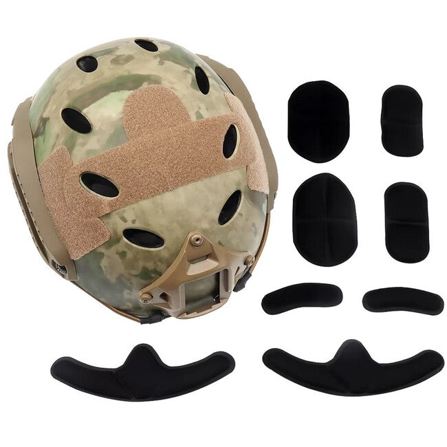 DRAGOWA Tactical Fast PJ Τακτικό Κράνος με Γυαλιά Bolt, Digital Woodland (χωρίς πιστοποίηση)