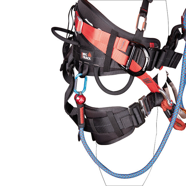 CAMP Positioning Log with Rotating Pulley GYRO and Auxiliary Pull Pulley for Arborists and Professional Rescuers Gyro Lanyard Single + 2 × 2125