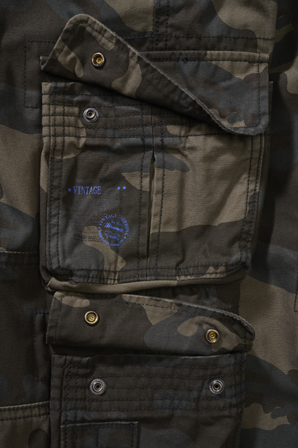 Brandit Pure črne hlače otroške, darkcamo